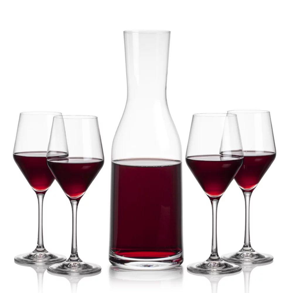 Carafe Caldmore et 4 verres à vin Bengston
