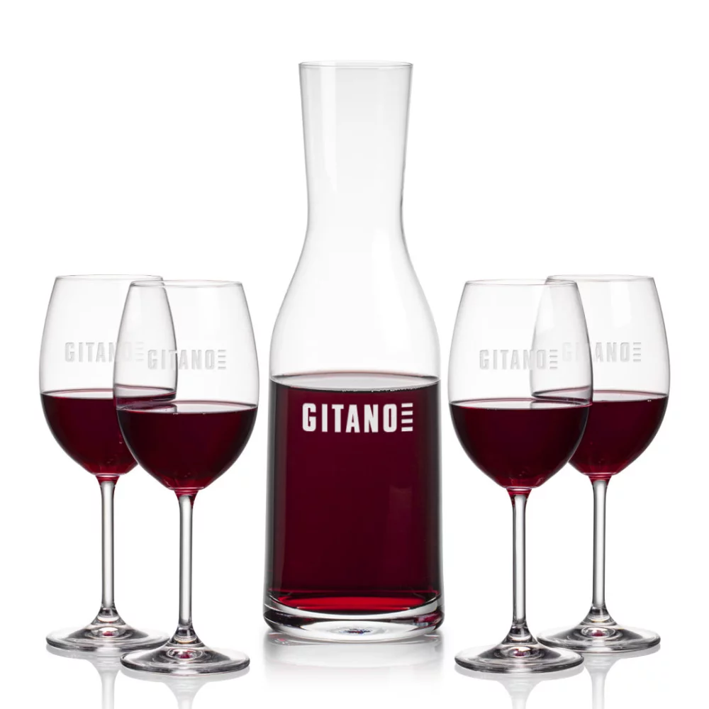 Carafe Caldmore et 4 verres à vin Blyth