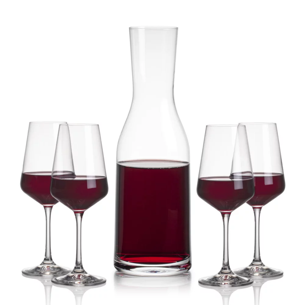 Carafe Caldmore et 4 verres à vin Cannes