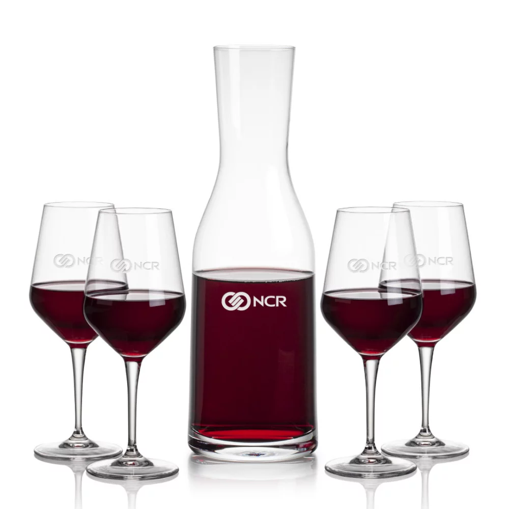 Carafe Caldmore et 4 verres à vin Germain