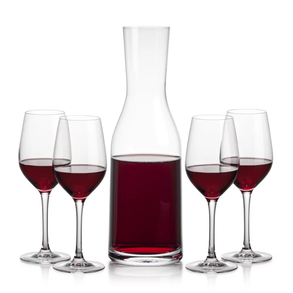 Carafe Caldmore & 4 verres à vin Lerthbridge