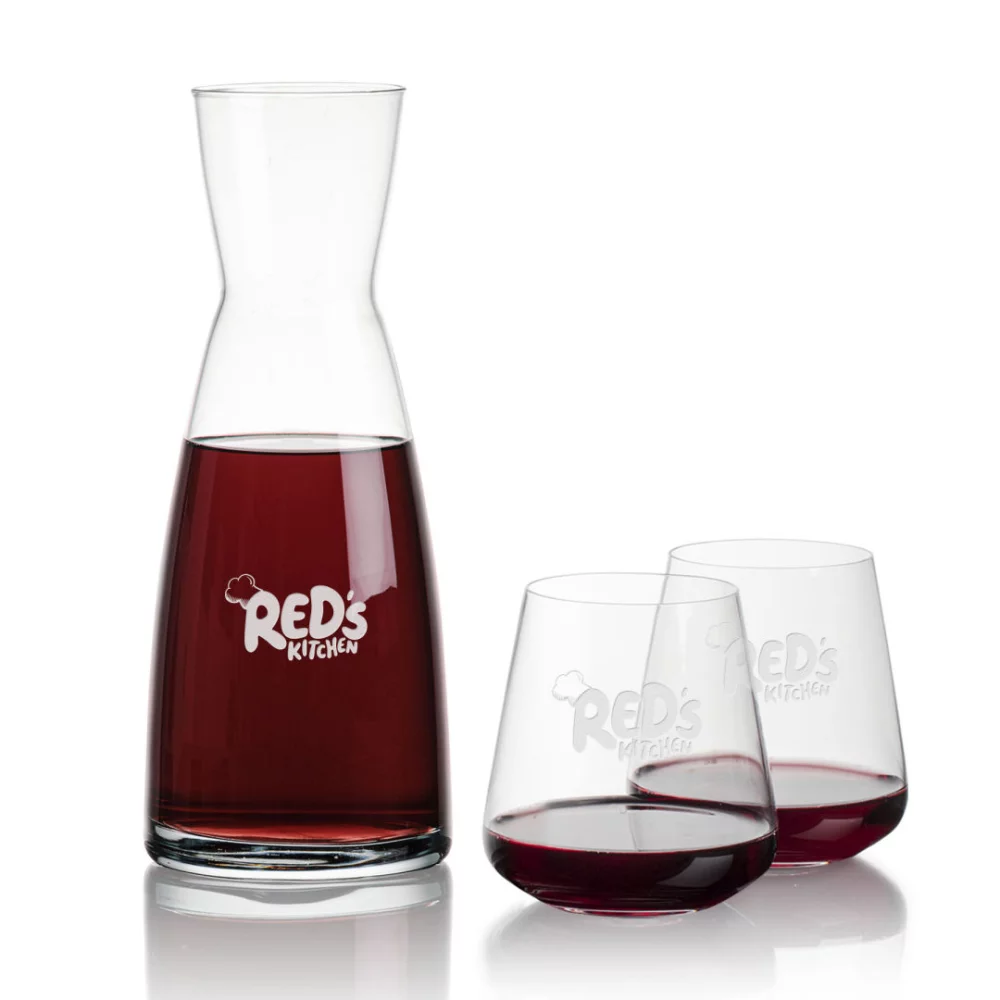 Carafe Winchester et 2 verres sans pied Breckland