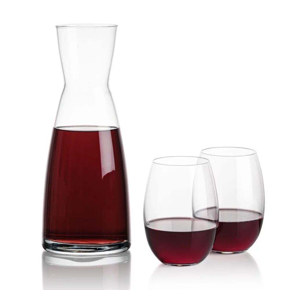 Carafe Winchester et 2 verres sans pied Carlita.