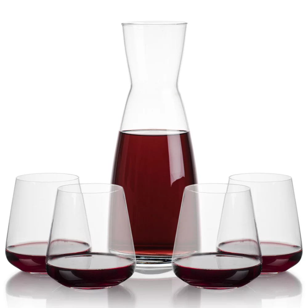 Carafe Winchester et 4 verres sans pied Breckland de 13 oz.