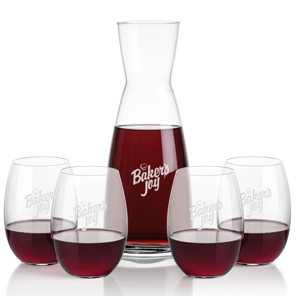 Carafe Winchester et 4 verres sans pied Carlita.