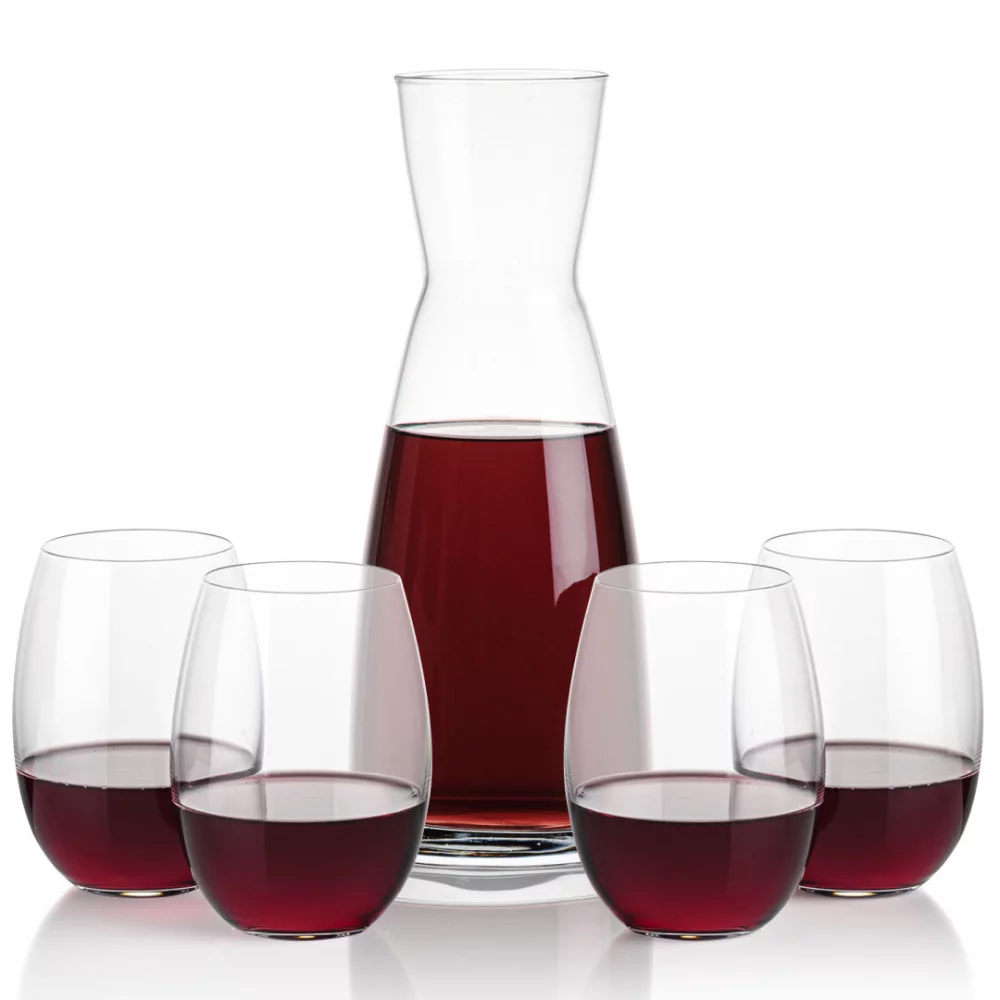 Carafe Winchester et 4 verres sans pied Carlita.