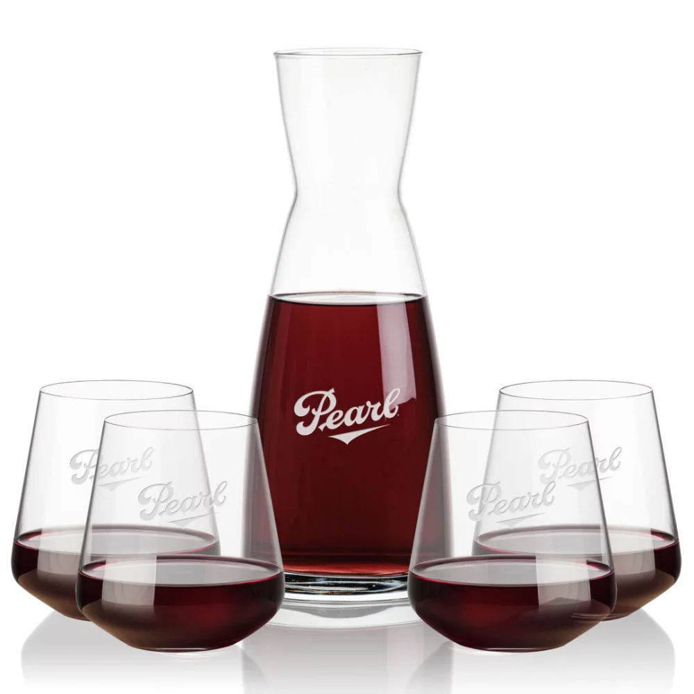 Carafe Winchester et 4 verres sans pied Cannes.