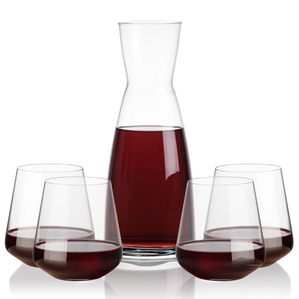 Carafe Winchester et 4 verres sans pied Cannes.