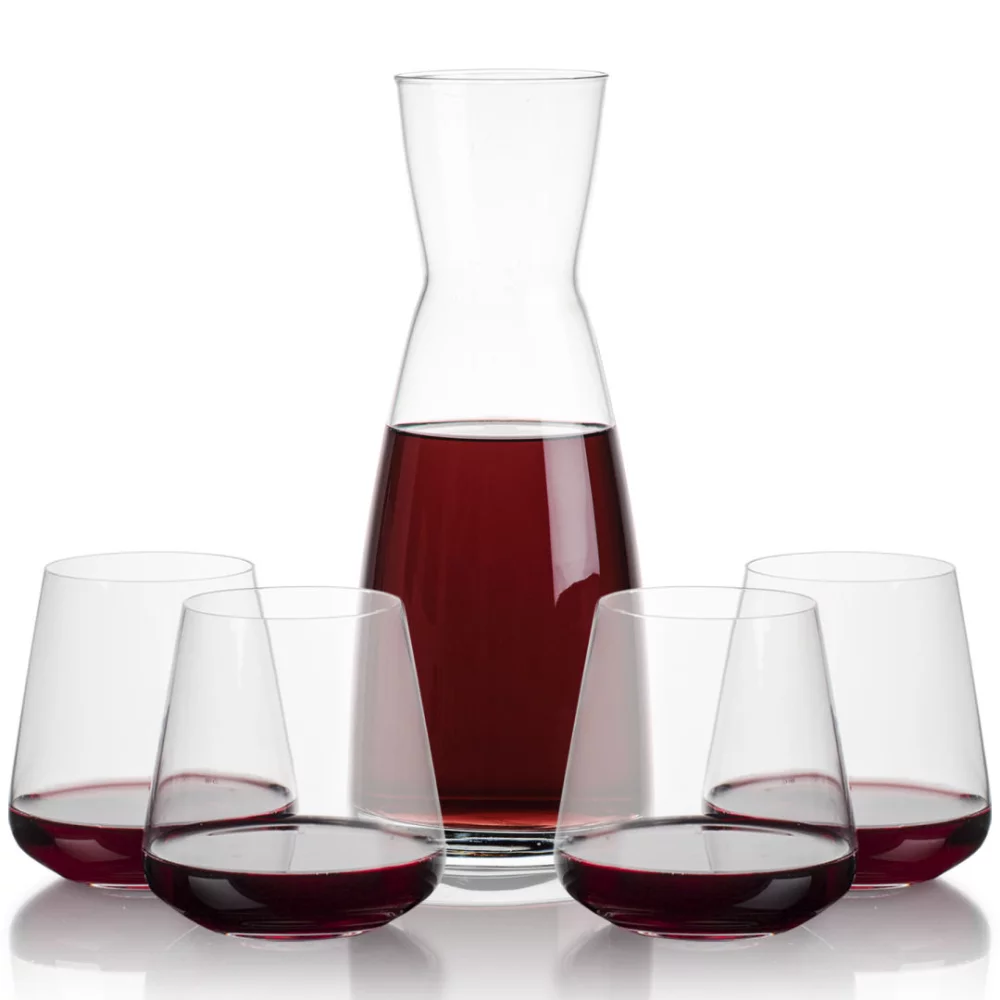 Carafe Winchester et 4 verres sans pied Crestview.