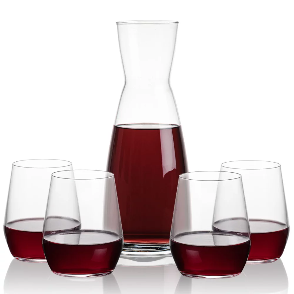 Carafe Winchester et 4 verres sans pied Germain.