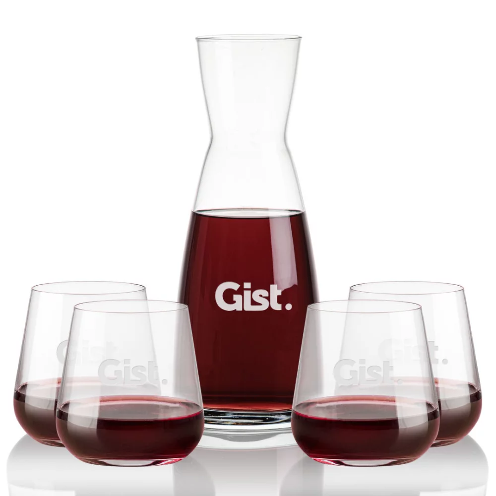 Carafe Winchester et 4 verres sans pied Howden.
