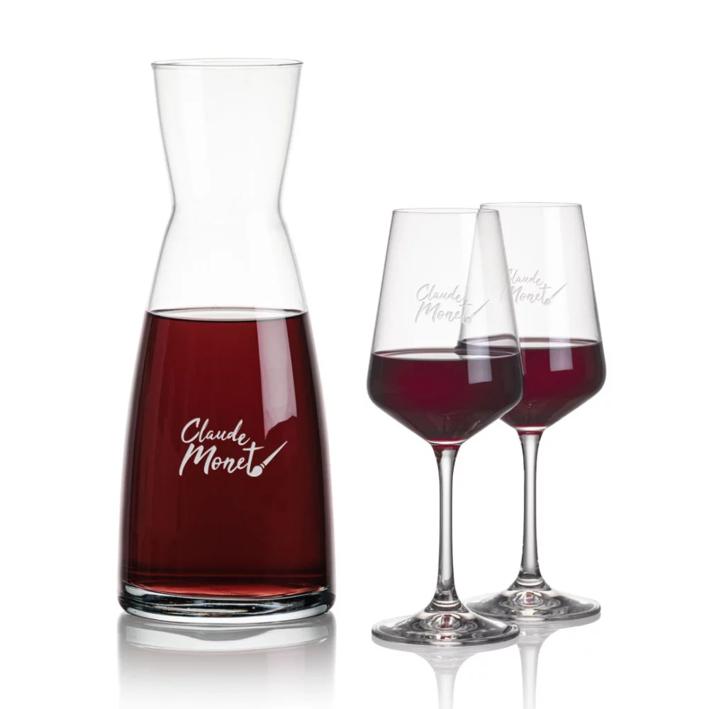 Carafe Winchester et 2 verres à vin Cannes