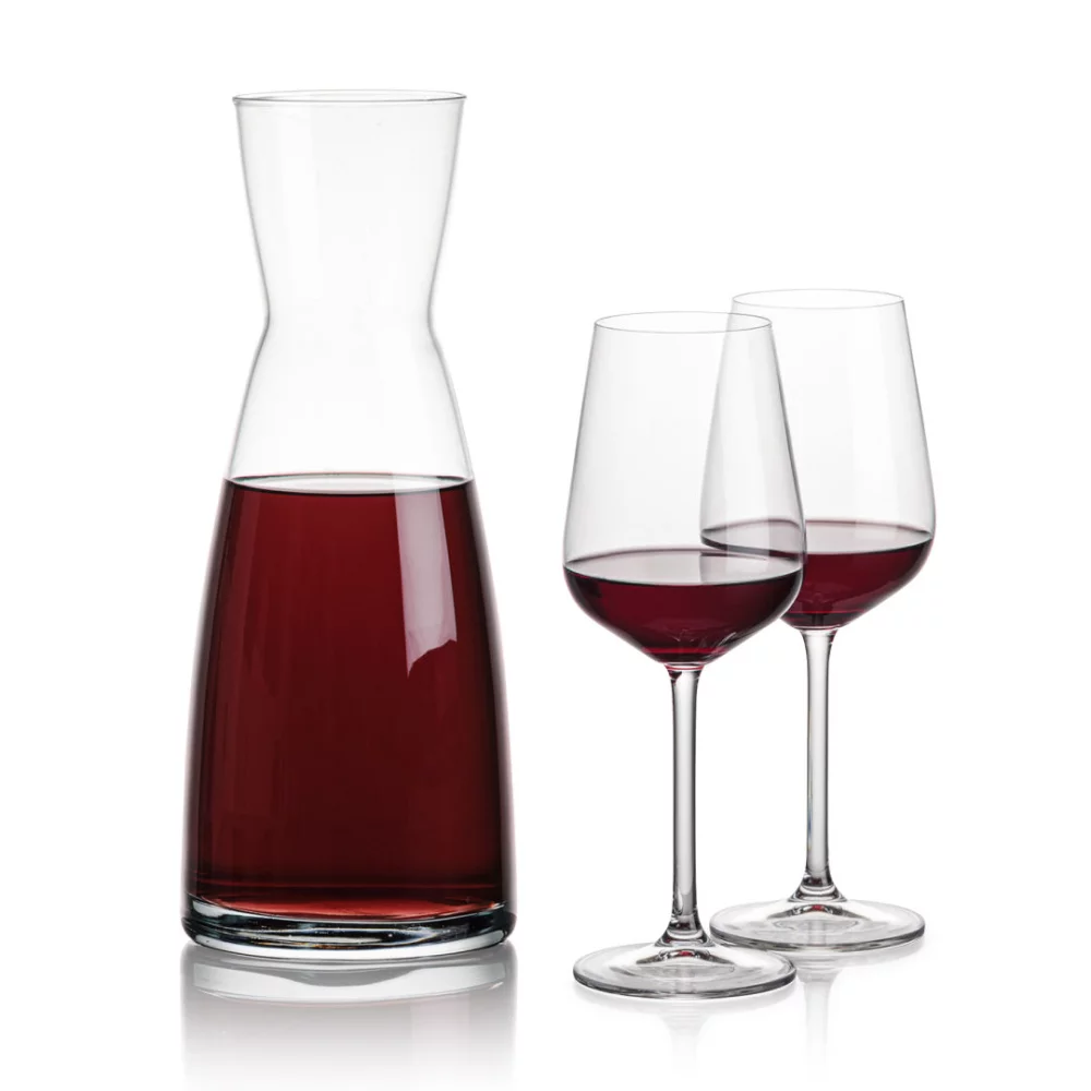 Carafe Winchester et 2 bouteilles de vin Elderwood