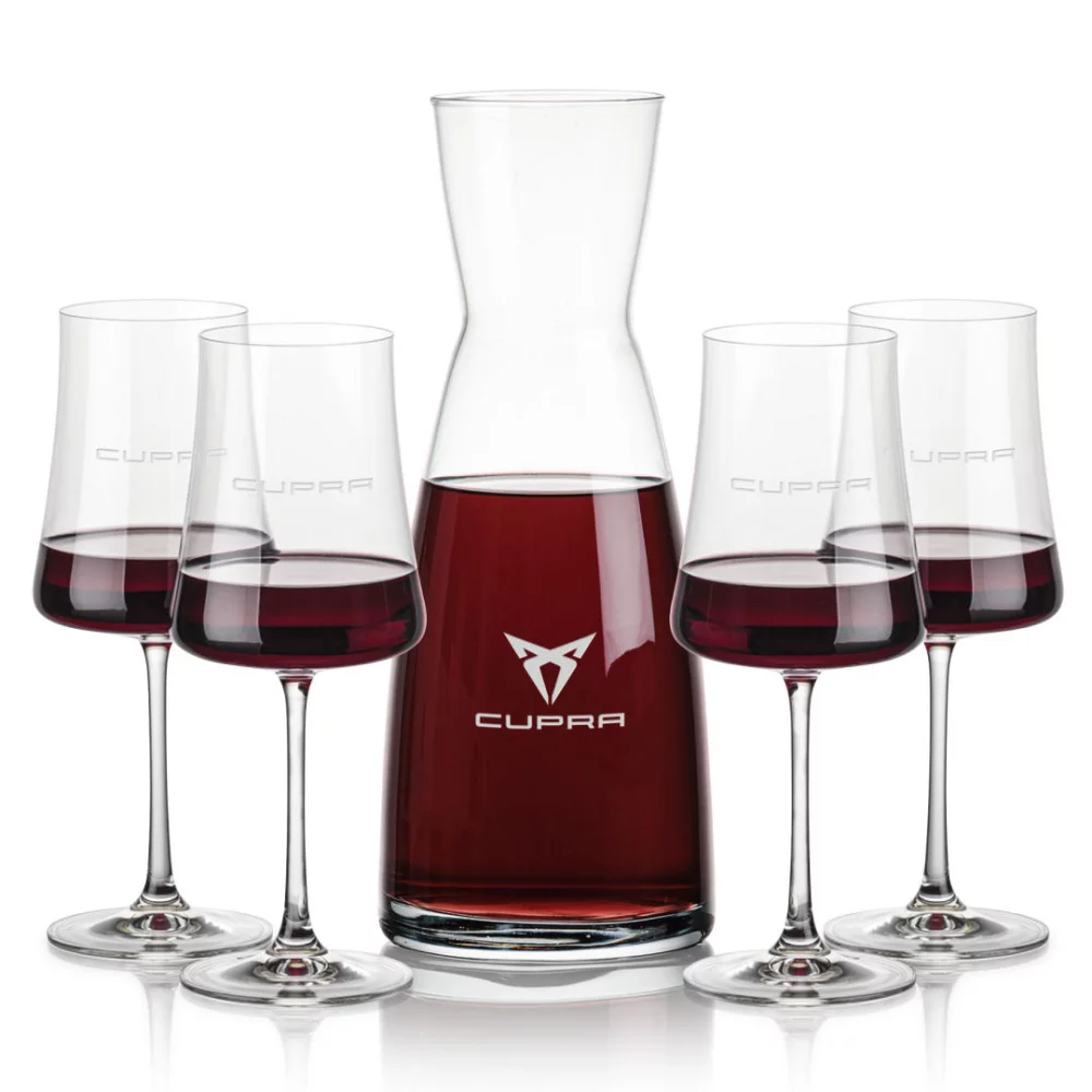 Carafe Winchester et 4 verres à vin Dakota.