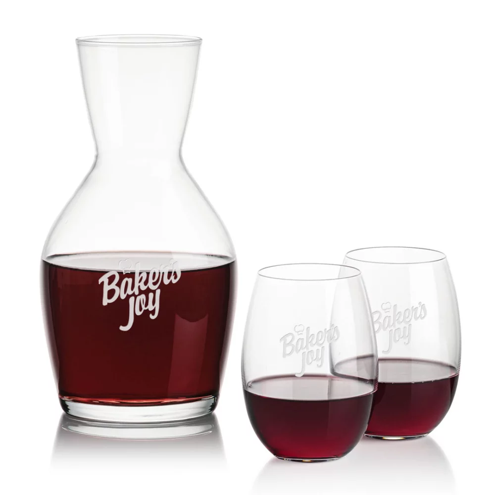 Westwood Carafe & 2 Carlita Stemless