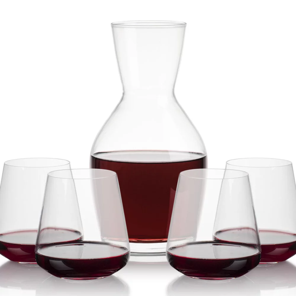 Westwood Carafe & 4 Crestview Stemless