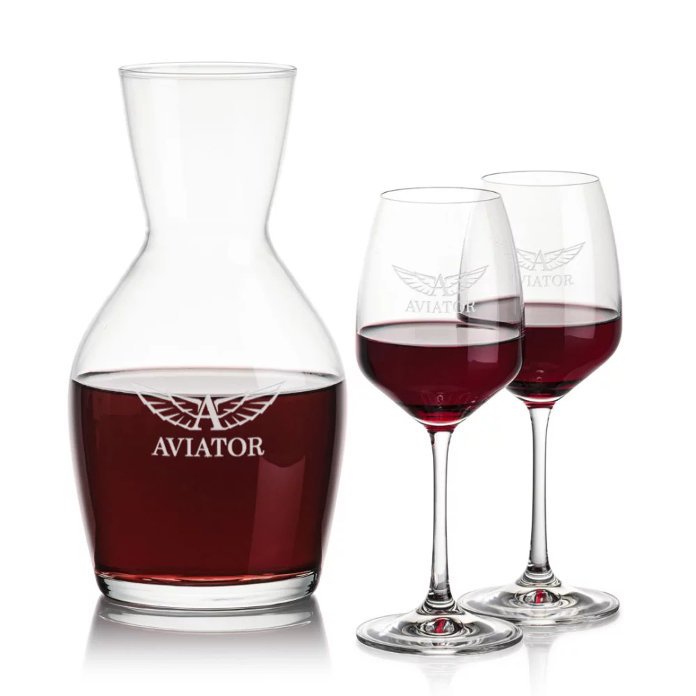 Carafe Westwood et 2 verres à vin Oldham