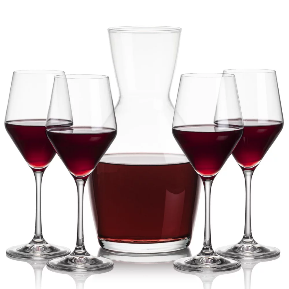 Carafe Westwood et 4 verres à vin Bengston