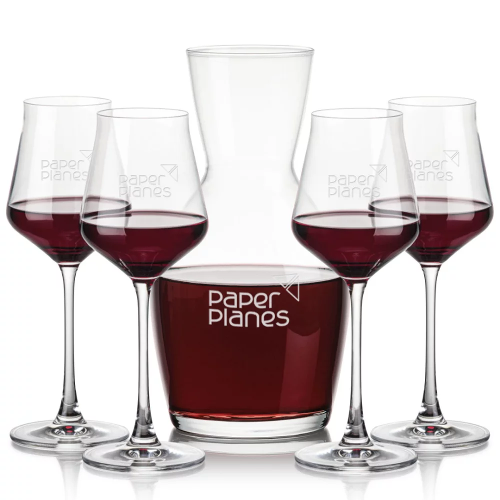 Carafe Westwood et 4 verres à vin Bretton