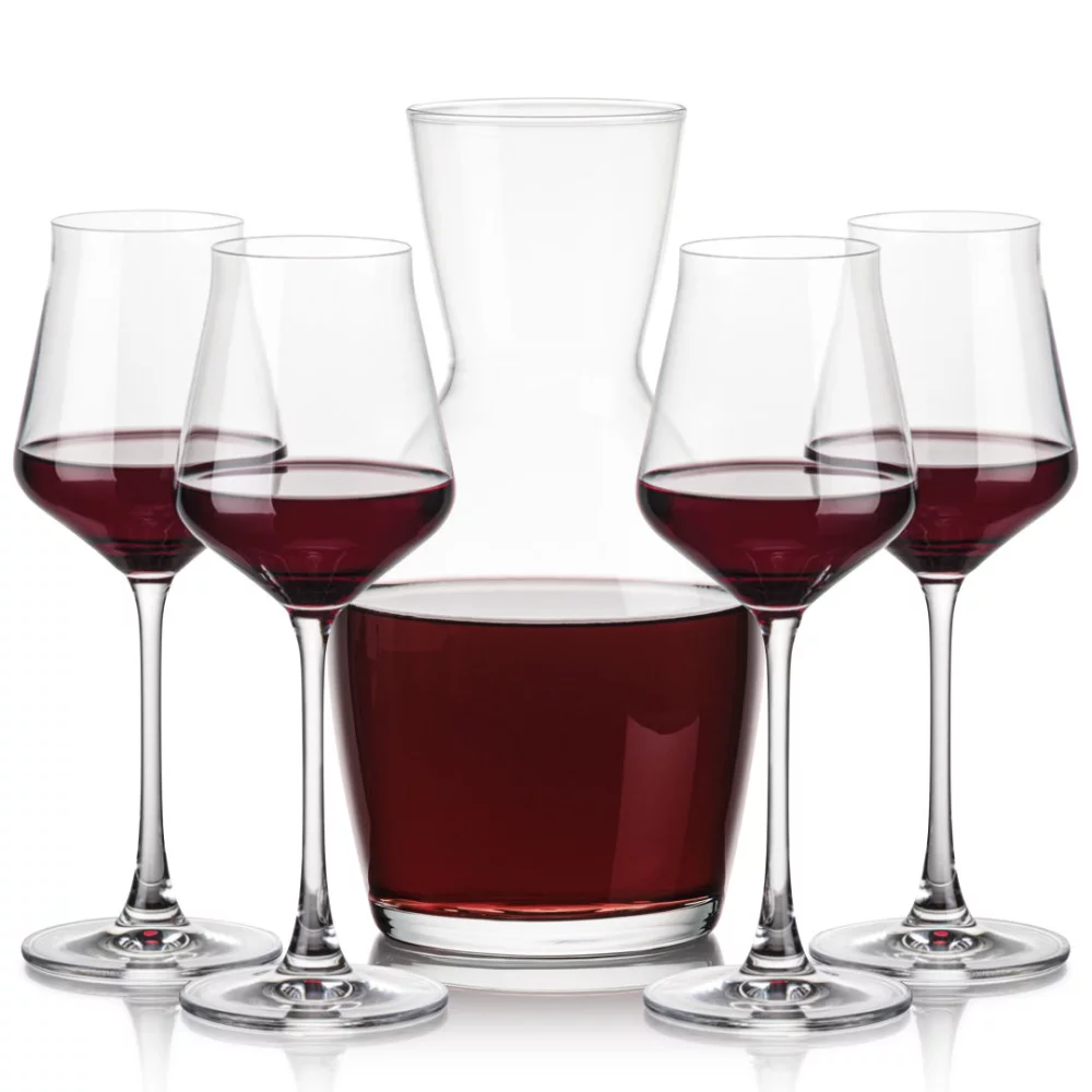 Carafe Westwood et 4 verres à vin Bretton