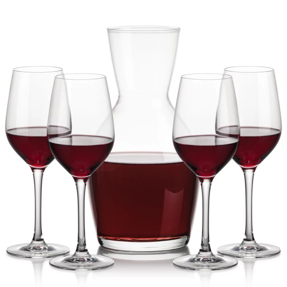 Carafe Westwood et 4 verres à vin Lerthbridge