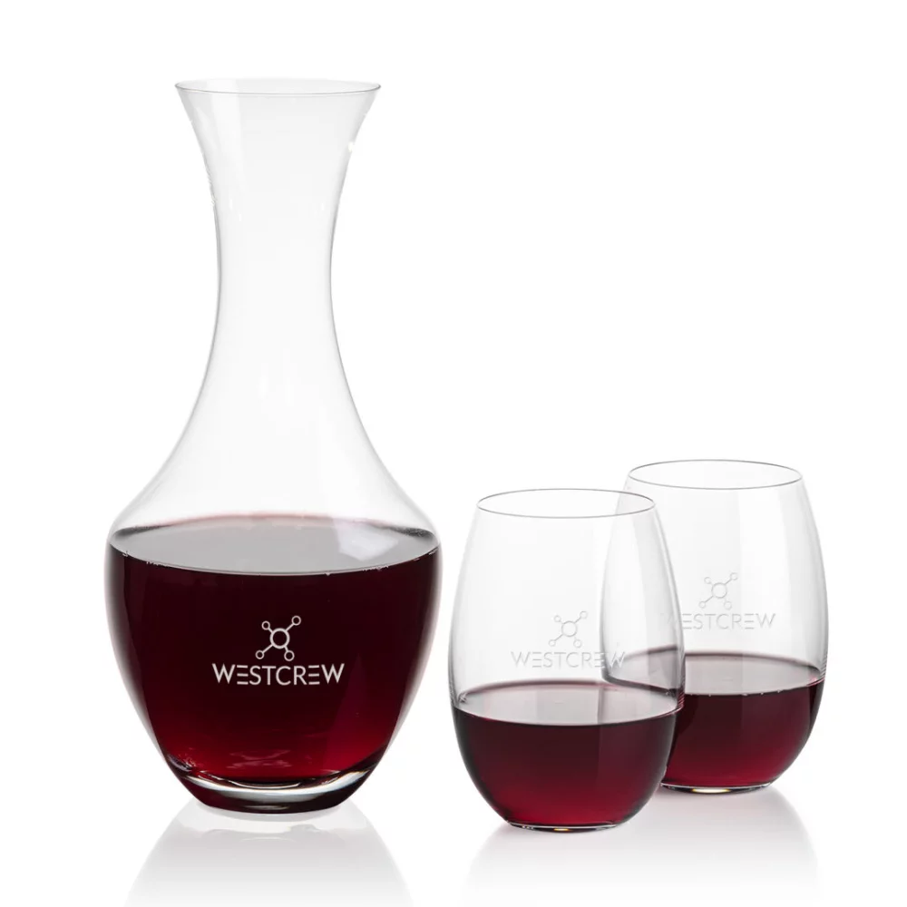 Oldham Carafe & 2 Carlita Stemless