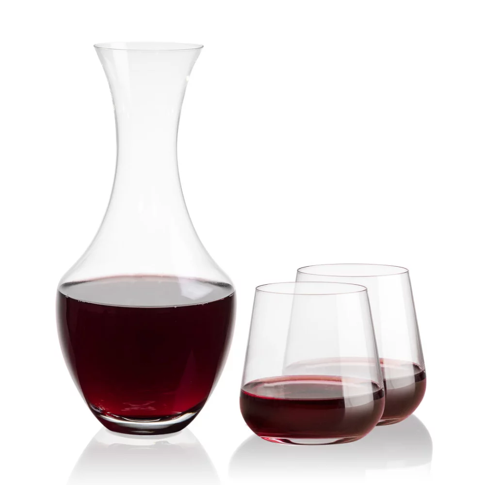 Carafe Oldham et 2 verres sans pied Howden