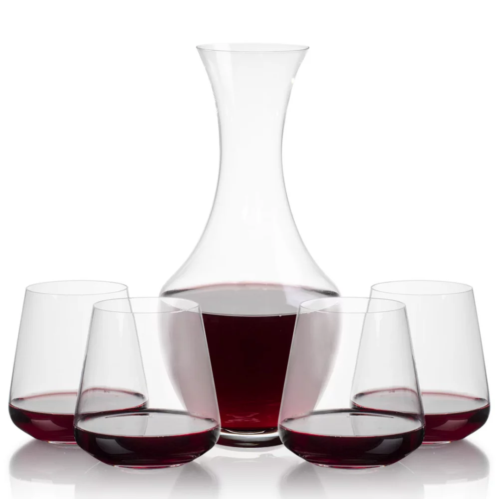 Carafe Oldham et 4 verres sans pied Breckland.