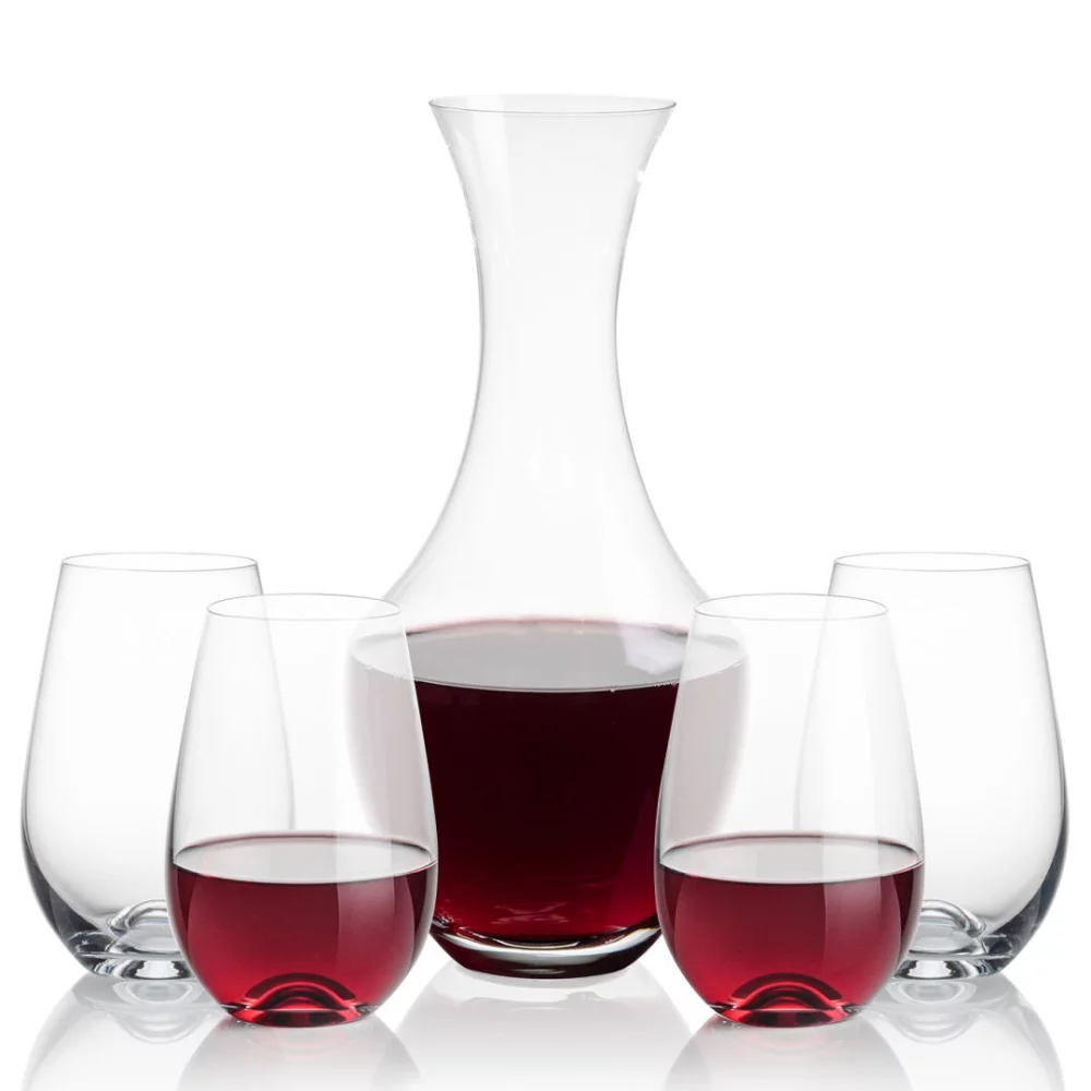 Carafe Oldham et 4 verres sans pied Boston.