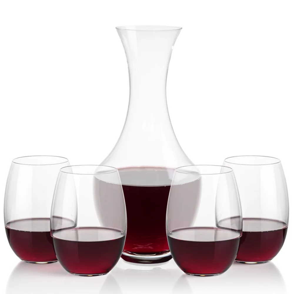 Carafe Oldham et 4 verres sans pied Carlita