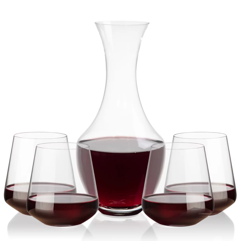 Carafe Oldham et 4 verres sans pied Cannes.
