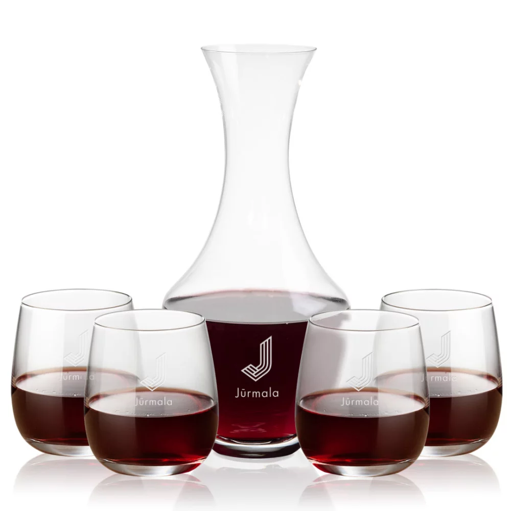 Carafe Oldham et 4 verres sans pied Crestview.