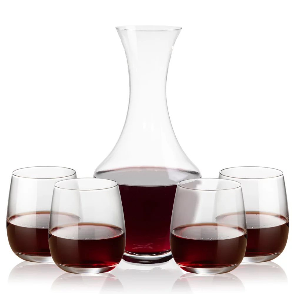 Carafe Oldham et 4 verres sans pied Crestview.