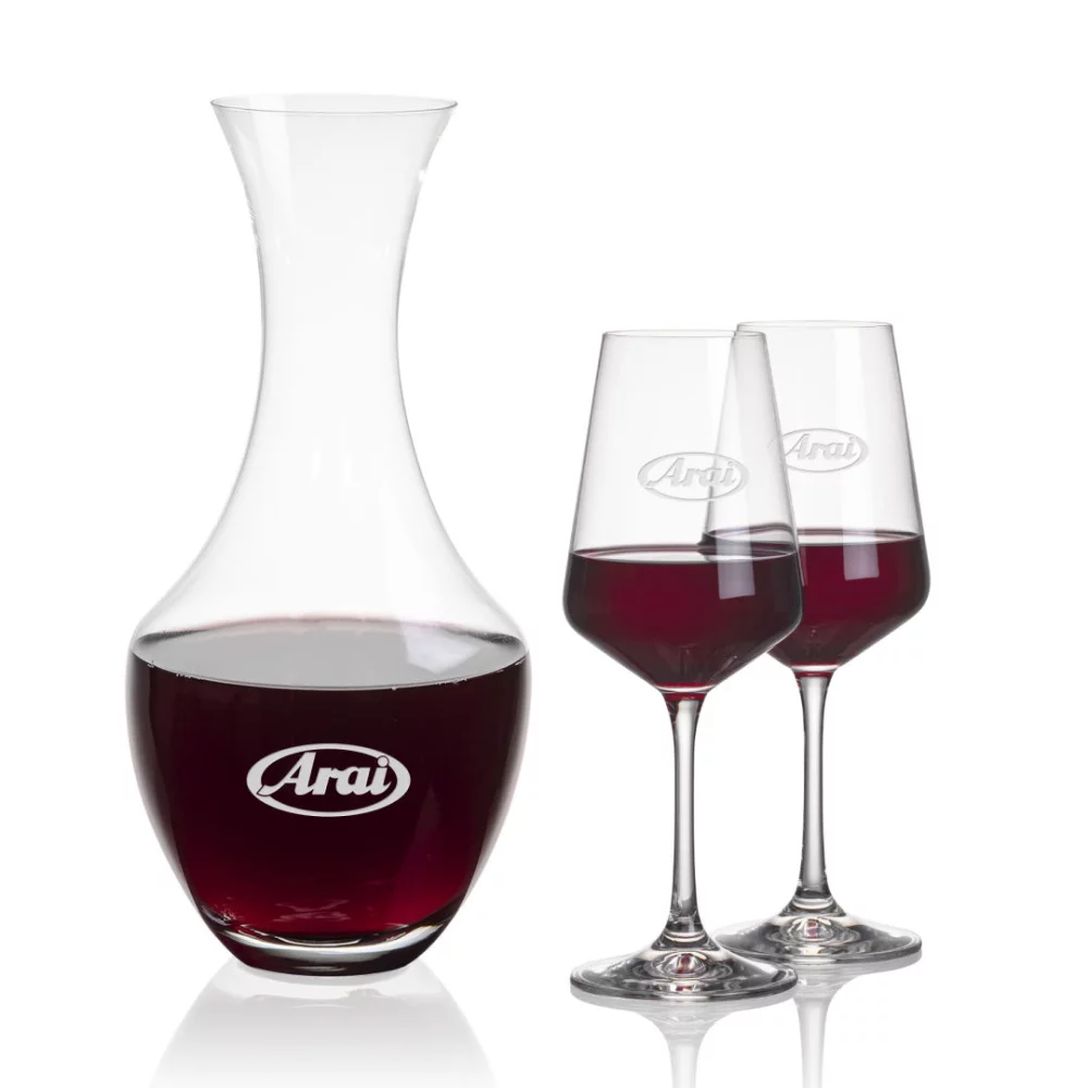 Oldham Carafe & 2 Cannes Wine