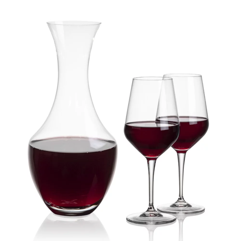 Carafe Oldham et 2 verres à vin Germain