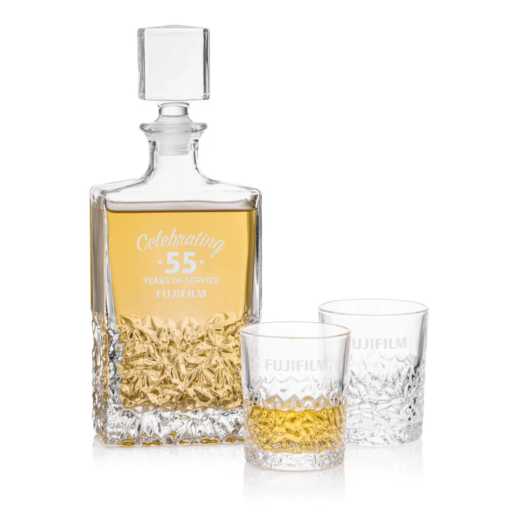 Oakham Decanter & 2 On-the-Rocks