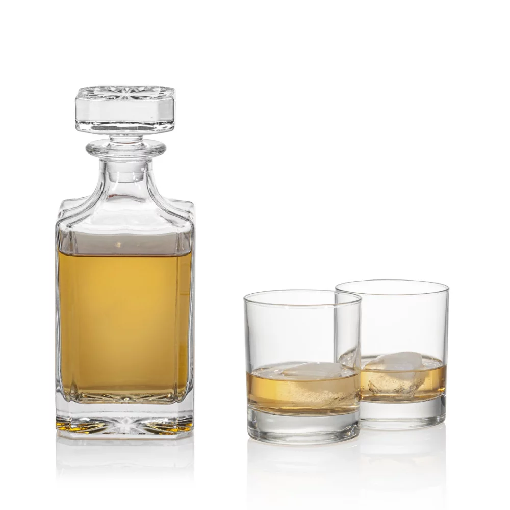 Carafe Matlock et 2 verres à whisky.
