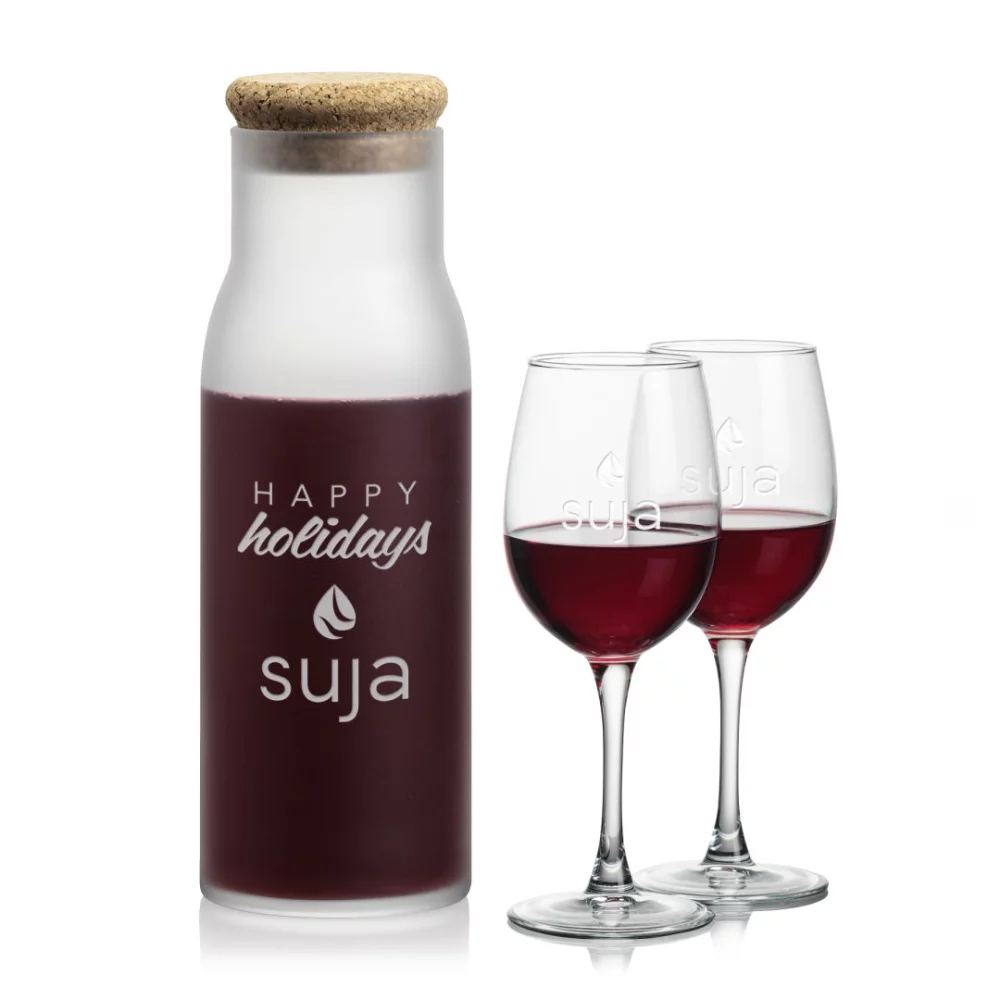 Yarmouth Carafe & 2 Connoisseur Wine