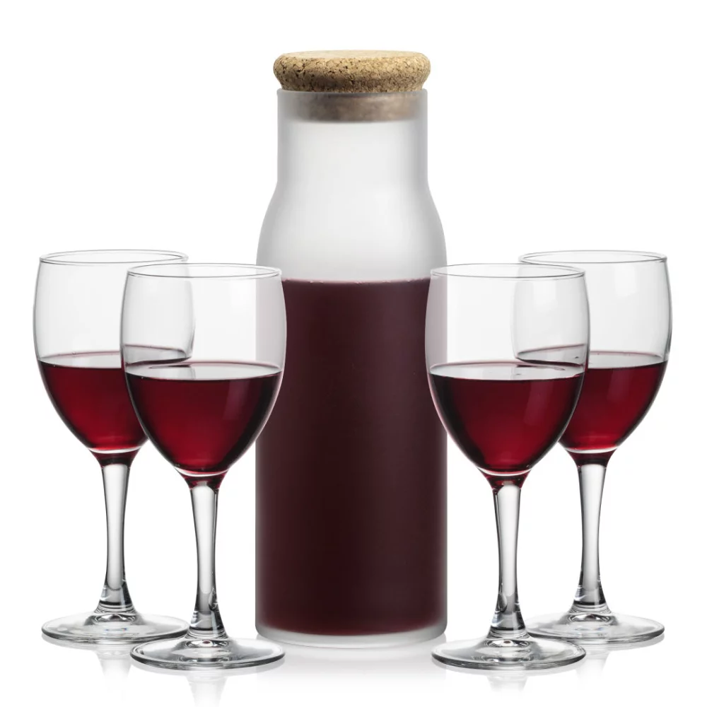 Yarmouth Carafe & 4 Carberry Wine