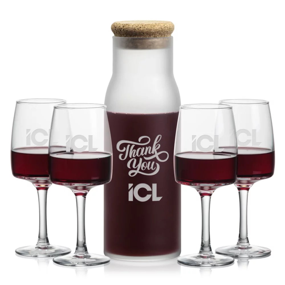 Carafe Yarmouth et 4 verres à vin Cherwell.