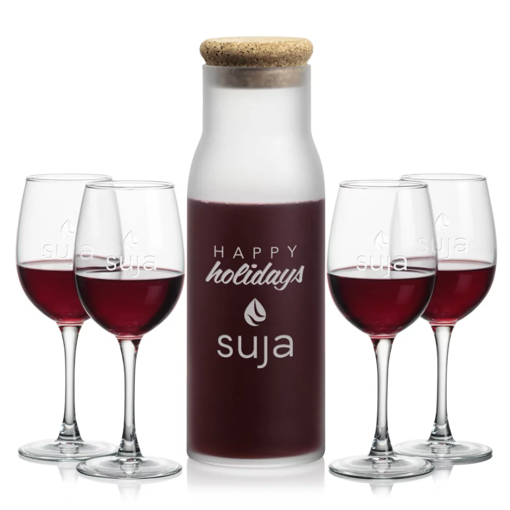 Carafe Yarmouth et 4 verres à vin Connoisseur