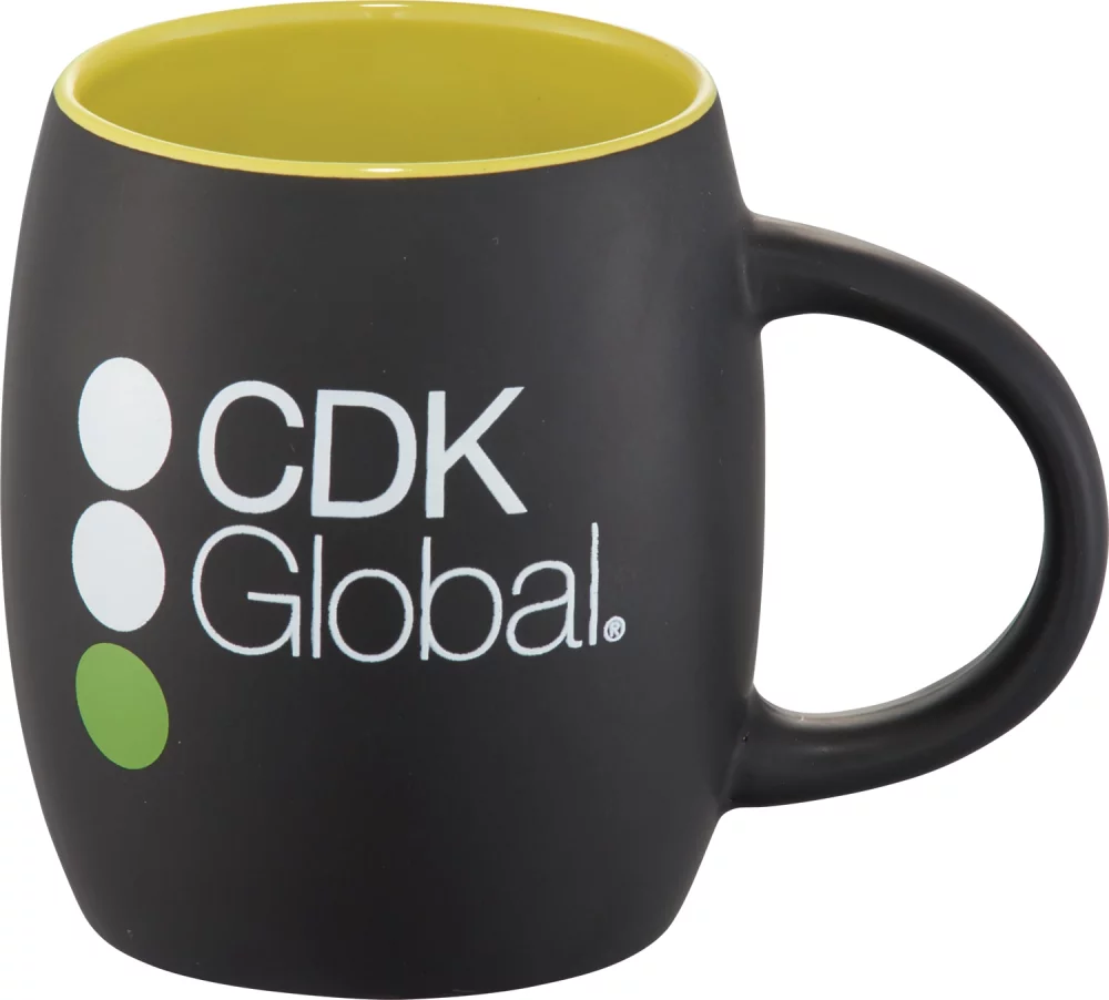 15 Oz. Hearth Ceramic Mug w/Wood Lid Coaster