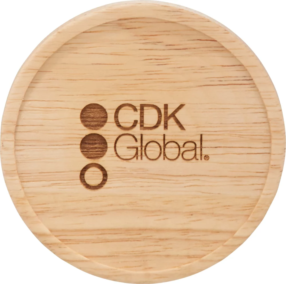 15 Oz. Hearth Ceramic Mug w/Wood Lid Coaster