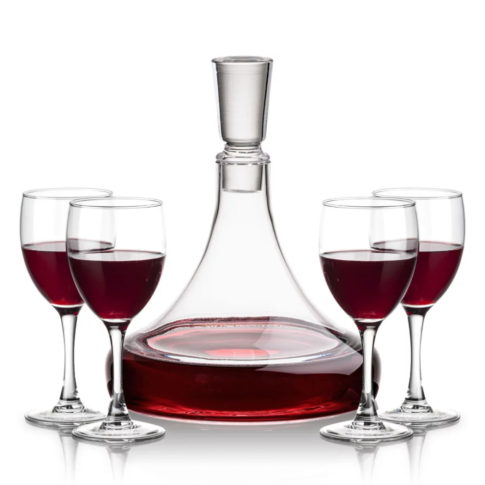 Carafe Ashby et 4 verres à vin Carberry