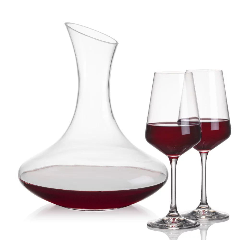 Carafe Hampton et 2 verres à vin Connoisseur