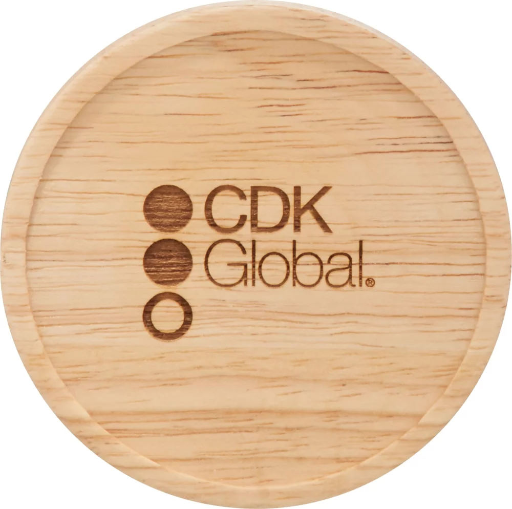 15 Oz. Hearth Ceramic Mug w/Wood Lid Coaster