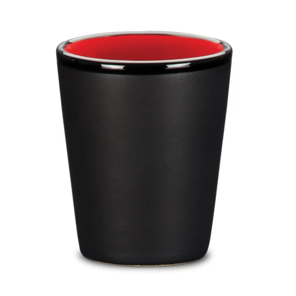 Balmes Ceramic Shot - 1½ oz Matt Black/Red