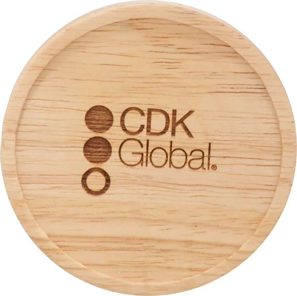 15 Oz. Hearth Ceramic Mug w/Wood Lid Coaster