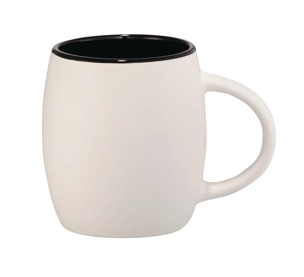 15 Oz. Hearth Ceramic Mug w/Wood Lid Coaster