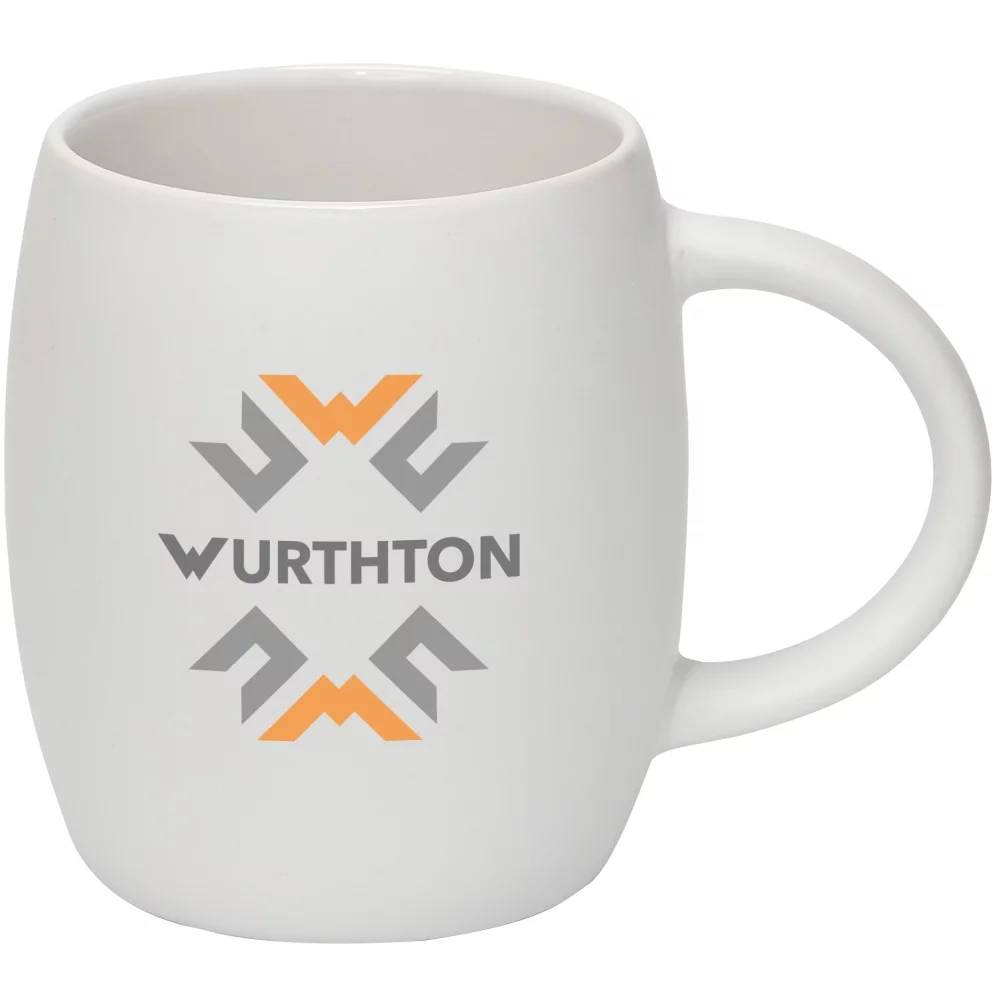 15 Oz. Hearth Ceramic Mug w/Wood Lid Coaster